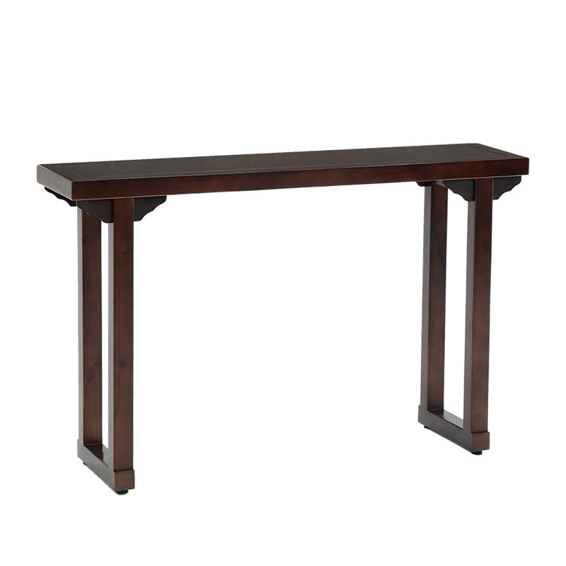 Mid-Century Modern Console Accent Table Antique Finish Rectangle Console Sofa Table