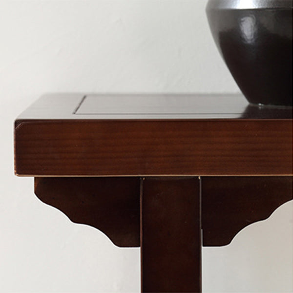 Mid-Century Modern Console Accent Table Antique Finish Rectangle Console Sofa Table