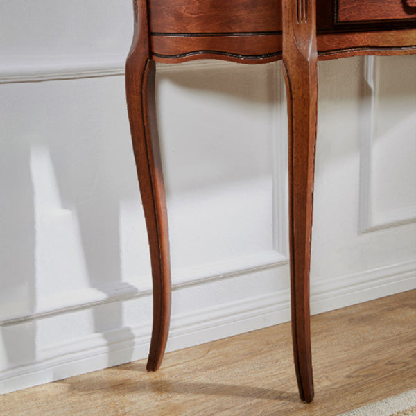 33.46" Tall Solid Wood Console Table 1-drawer Accent Table for Hall