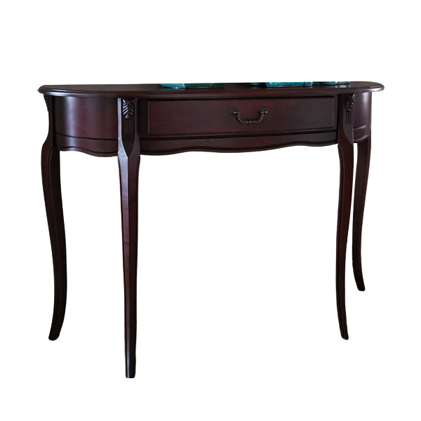 33.46" Tall Solid Wood Console Table 1-drawer Accent Table for Hall