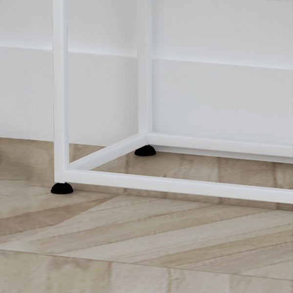 31.5" Tall Modern Console Table 2-shelf Iron Accent Table for Hall