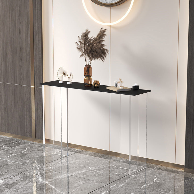 11.8" W Modern Console Accent Table Antique Finish Console Sofa Table