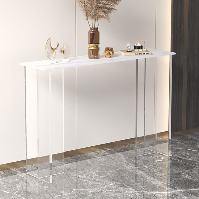 11.8" W Modern Console Accent Table Antique Finish Console Sofa Table