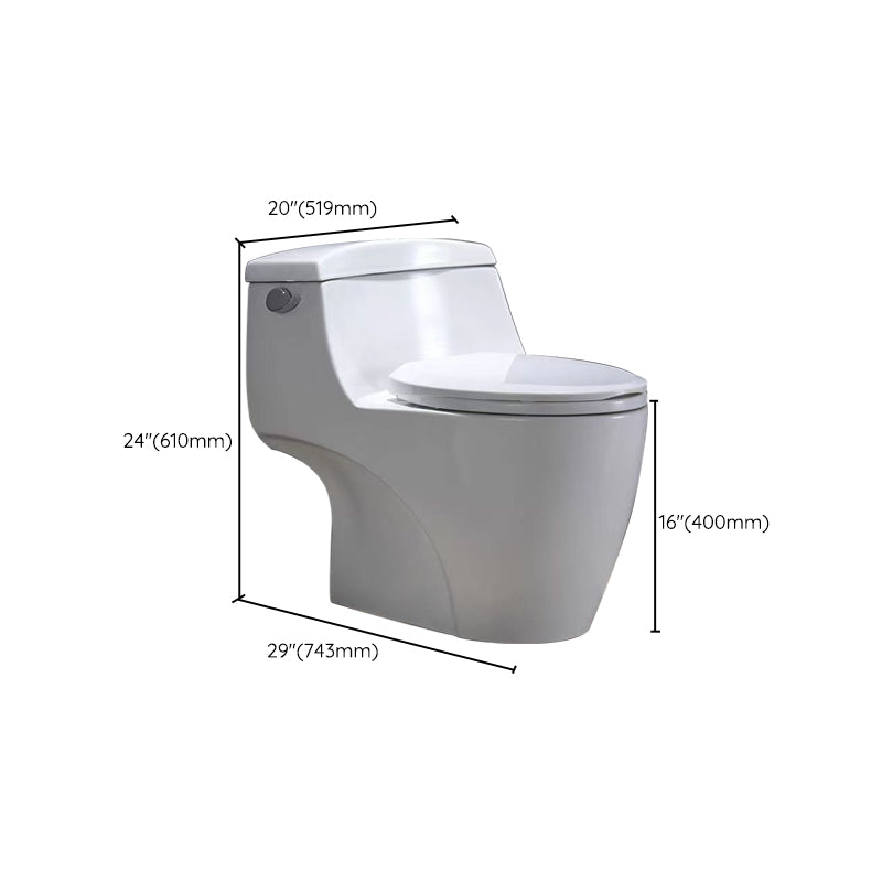 Porcelain Siphon Jet Toilet Floor Mounted One Piece Toilet Urine Toilet