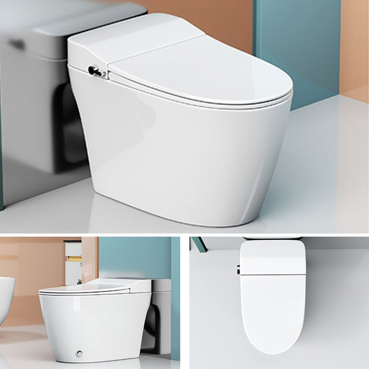 Modern Siphon Jet Toilet Concealed Tank Flush Toilet with Toilet Seat