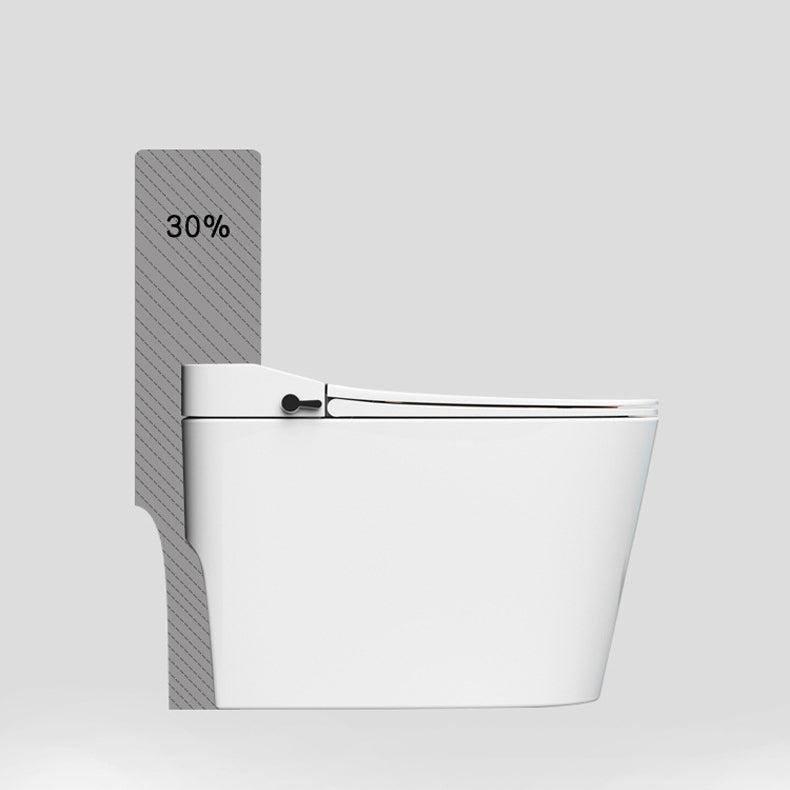 Modern Siphon Jet Toilet Concealed Tank Flush Toilet with Toilet Seat