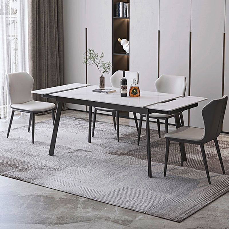 Modern Dining Table Extendable Rectangle Dining Table for Dining Room