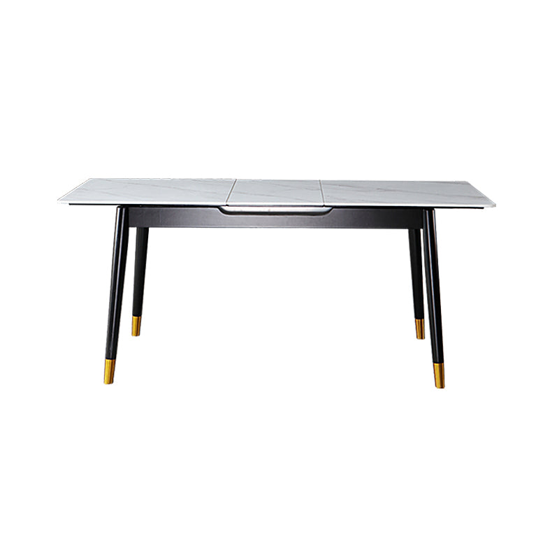 Rectangle Sintered Stone Kitchen Table Home Extendable Dining Table