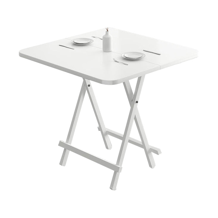 Metal and Wood Table Mid-Century Modern Style Folding Dining Table