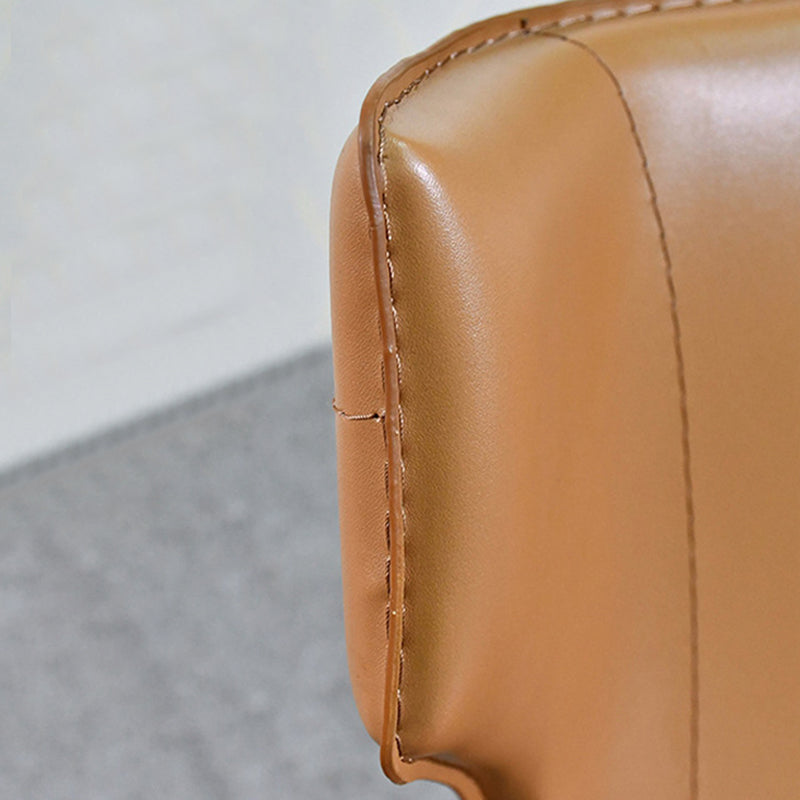 Contemporary Faux Leather Kitchen Chairs Wingback Side Chairs