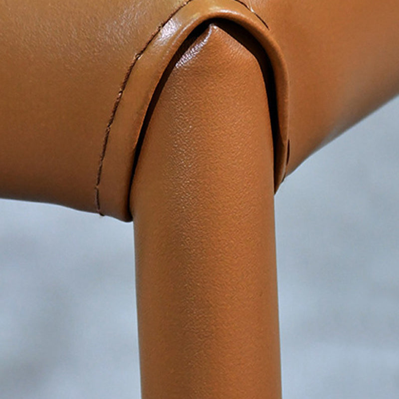 Contemporary Faux Leather Kitchen Chairs Wingback Side Chairs