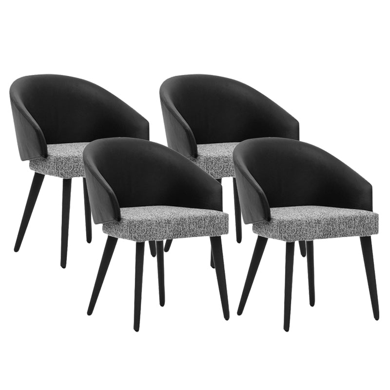 Upholstered Dining Chairs Contemporary Kitchen Dining Chairs with Wood Legs