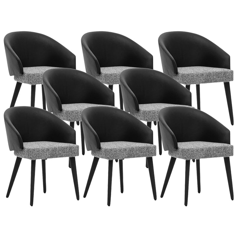 Upholstered Dining Chairs Contemporary Kitchen Dining Chairs with Wood Legs