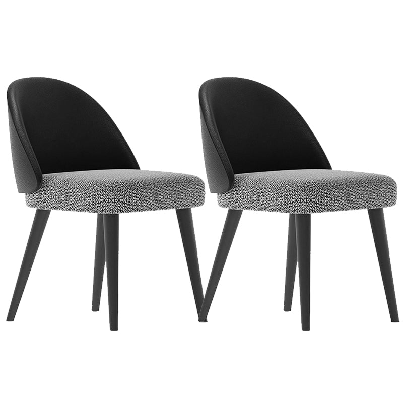 Upholstered Dining Chairs Contemporary Kitchen Dining Chairs with Wood Legs