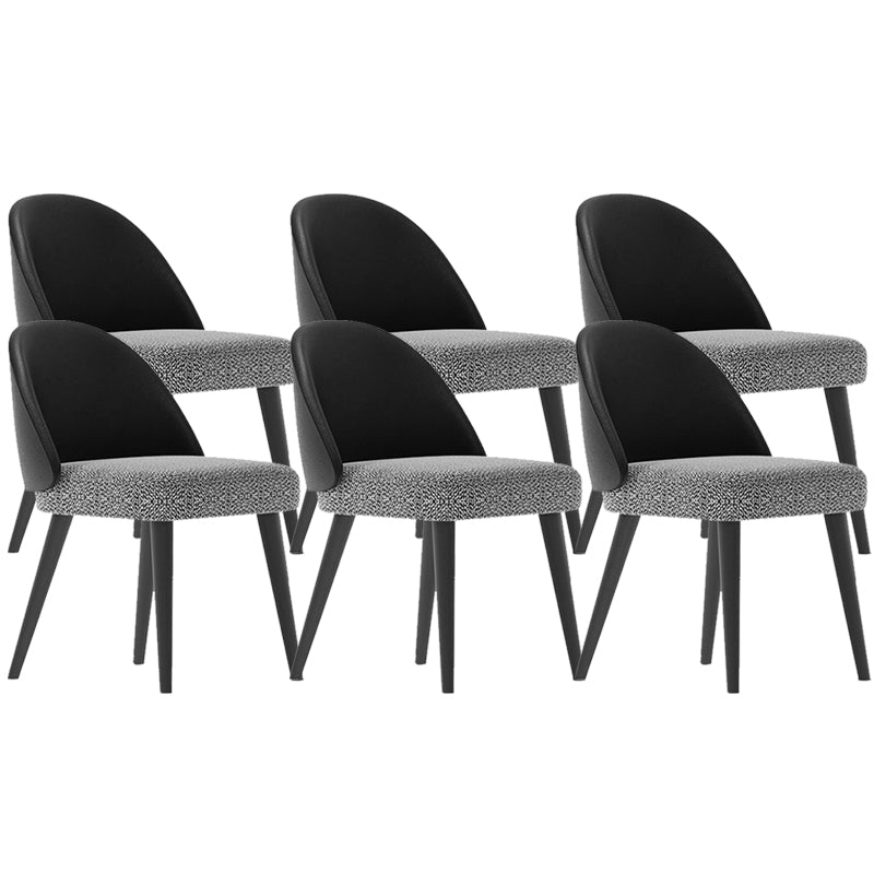Upholstered Dining Chairs Contemporary Kitchen Dining Chairs with Wood Legs