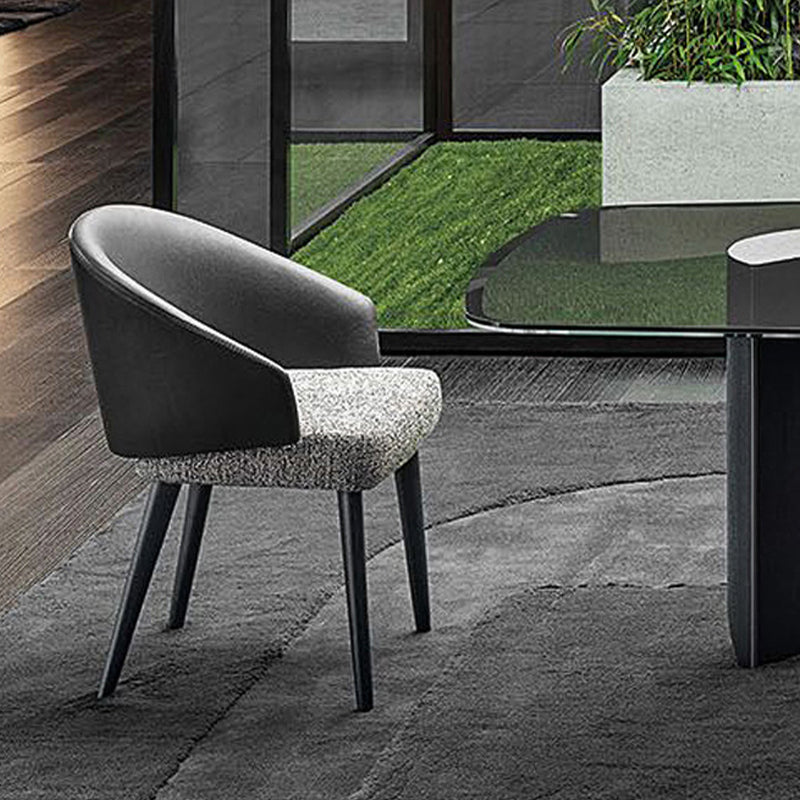 Upholstered Dining Chairs Contemporary Kitchen Dining Chairs with Wood Legs