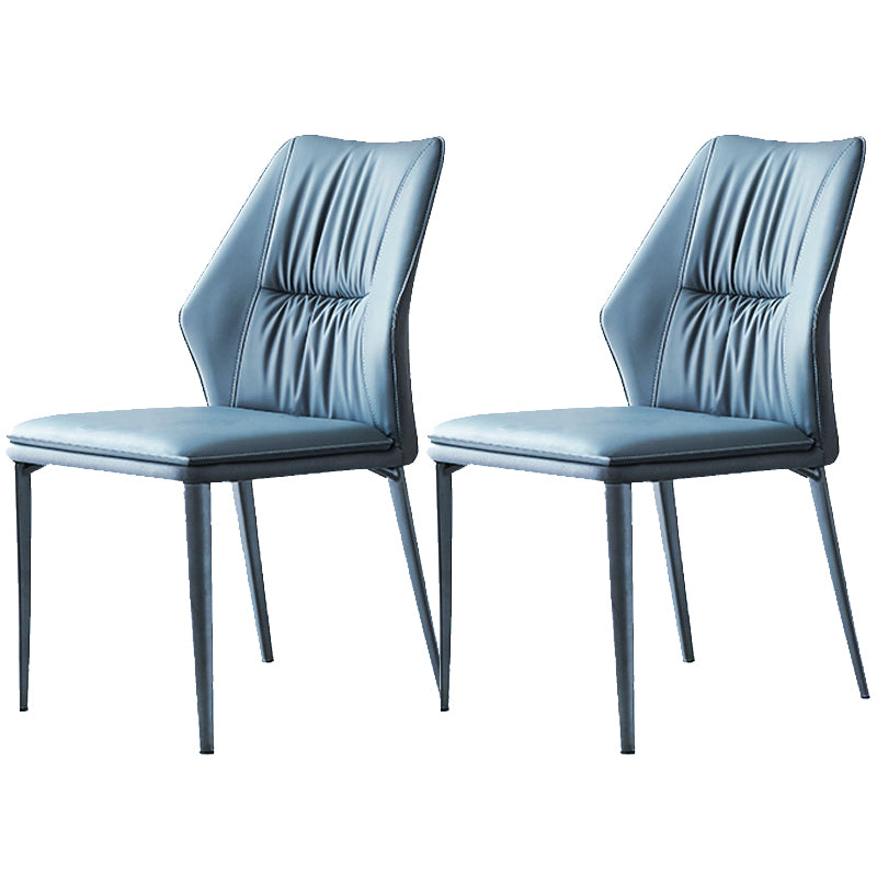 Faux Leather Kitchen Dining Chairs Contemporary Wingback Side Chairs