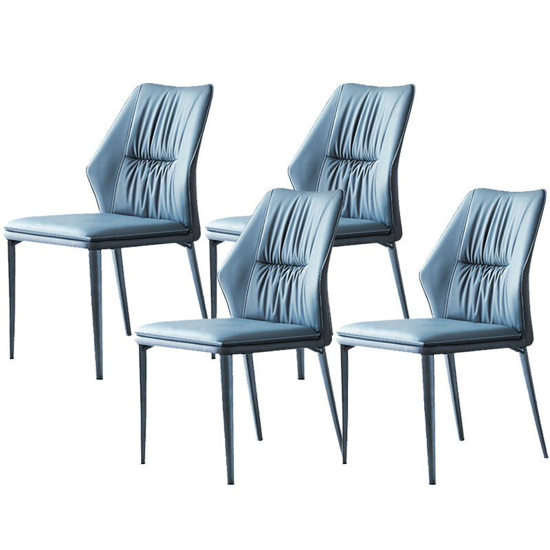 Faux Leather Kitchen Dining Chairs Contemporary Wingback Side Chairs