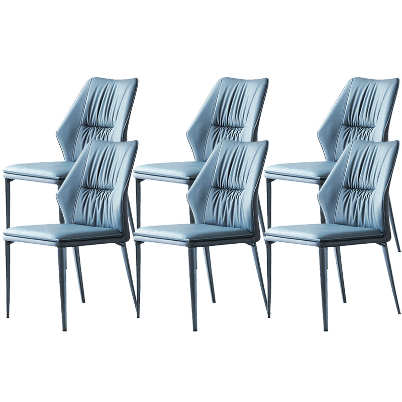 Faux Leather Kitchen Dining Chairs Contemporary Wingback Side Chairs