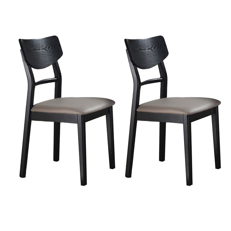 Wood Kitchen Dining Side Chair Contemporary Open Back Dining Side Chair