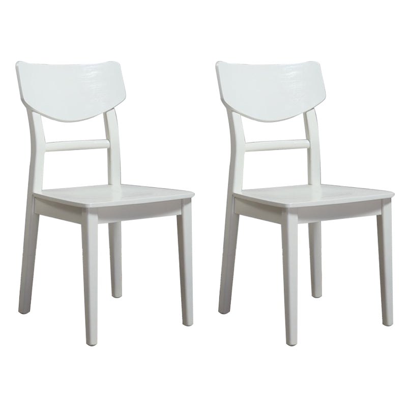 Wood Kitchen Dining Side Chair Contemporary Open Back Dining Side Chair