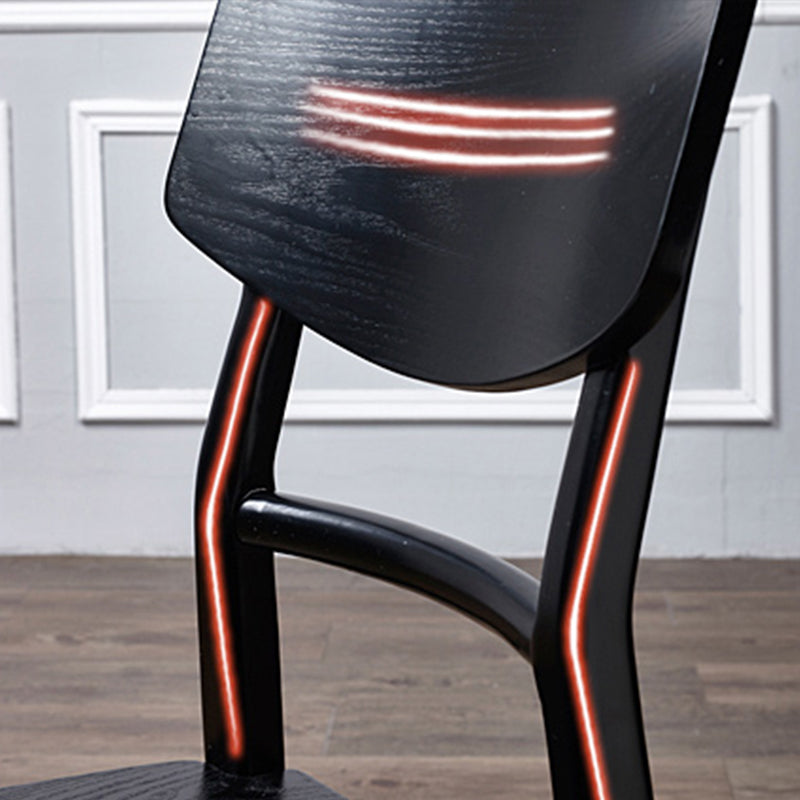 Wood Kitchen Dining Side Chair Contemporary Open Back Dining Side Chair