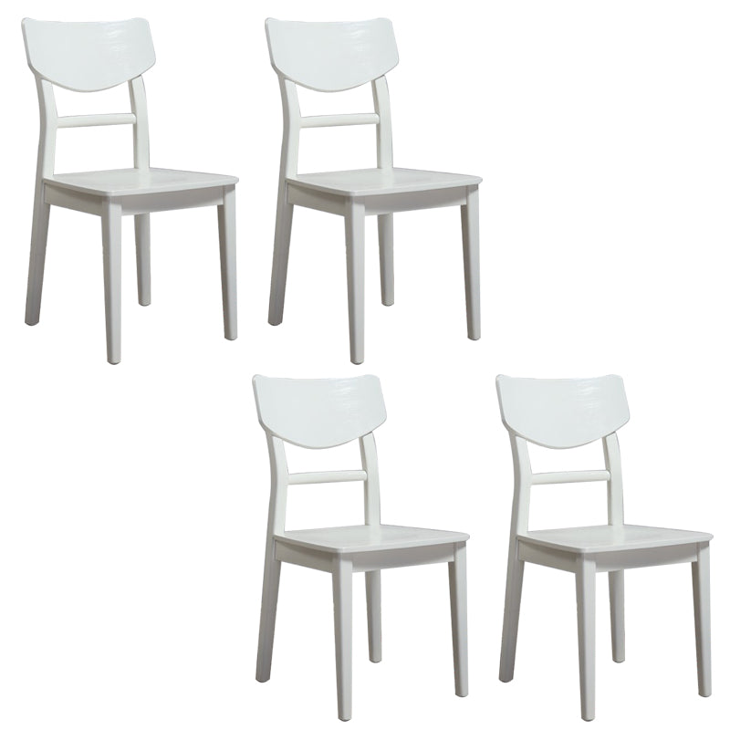 Wood Kitchen Dining Side Chair Contemporary Open Back Dining Side Chair