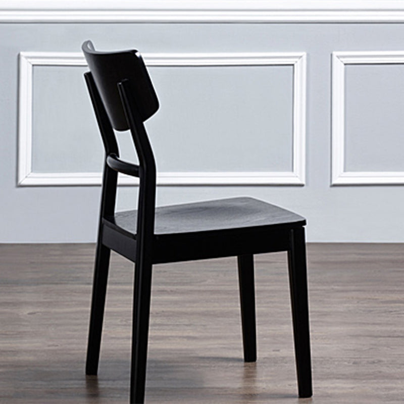 Wood Kitchen Dining Side Chair Contemporary Open Back Dining Side Chair
