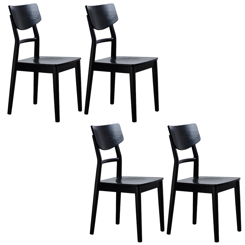 Wood Kitchen Dining Side Chair Contemporary Open Back Dining Side Chair