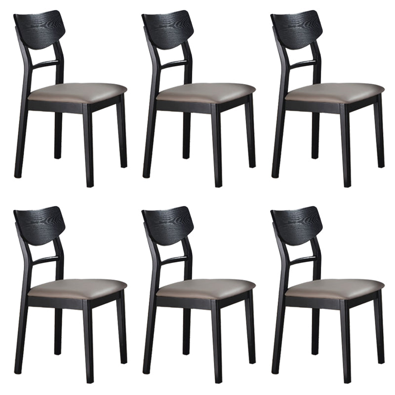 Wood Kitchen Dining Side Chair Contemporary Open Back Dining Side Chair