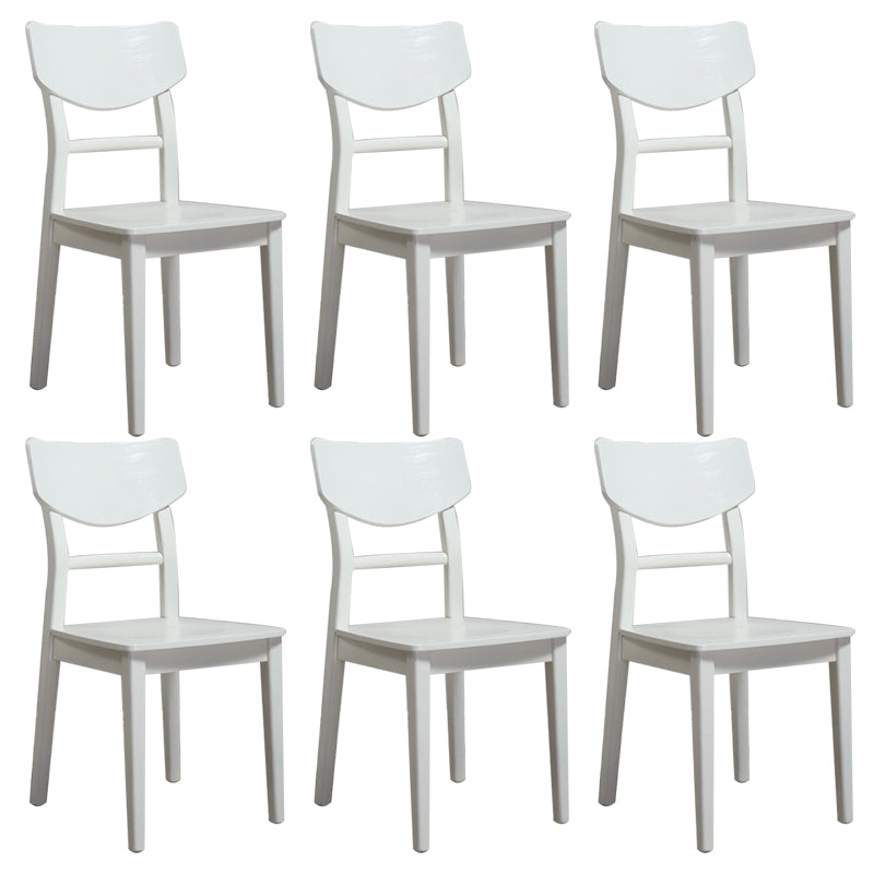 Wood Kitchen Dining Side Chair Contemporary Open Back Dining Side Chair