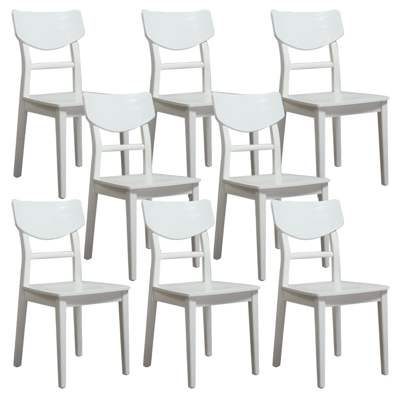 Wood Kitchen Dining Side Chair Contemporary Open Back Dining Side Chair