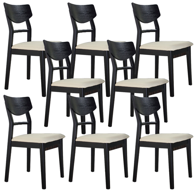 Wood Kitchen Dining Side Chair Contemporary Open Back Dining Side Chair