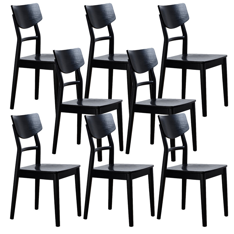 Wood Kitchen Dining Side Chair Contemporary Open Back Dining Side Chair