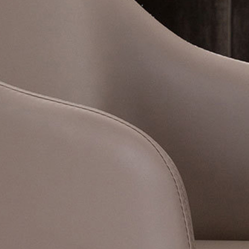 Upholstered Dining Chair Contemporary Kitchen Dining Arm Chair with Wood Legs