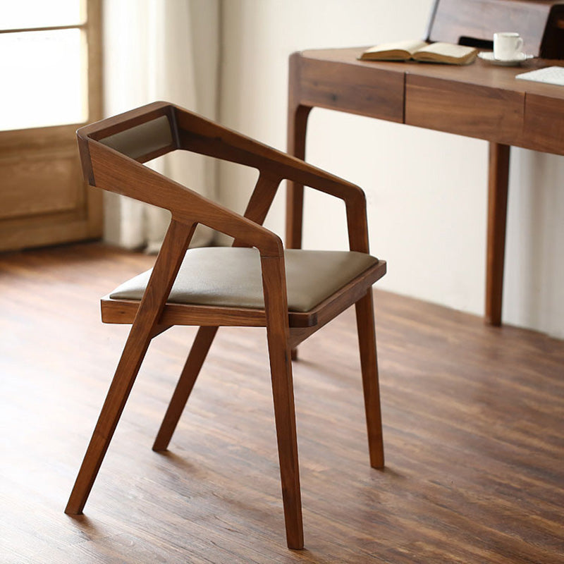 Wood Side Dining Chairs Contemporary Open Back Dining Side Chair