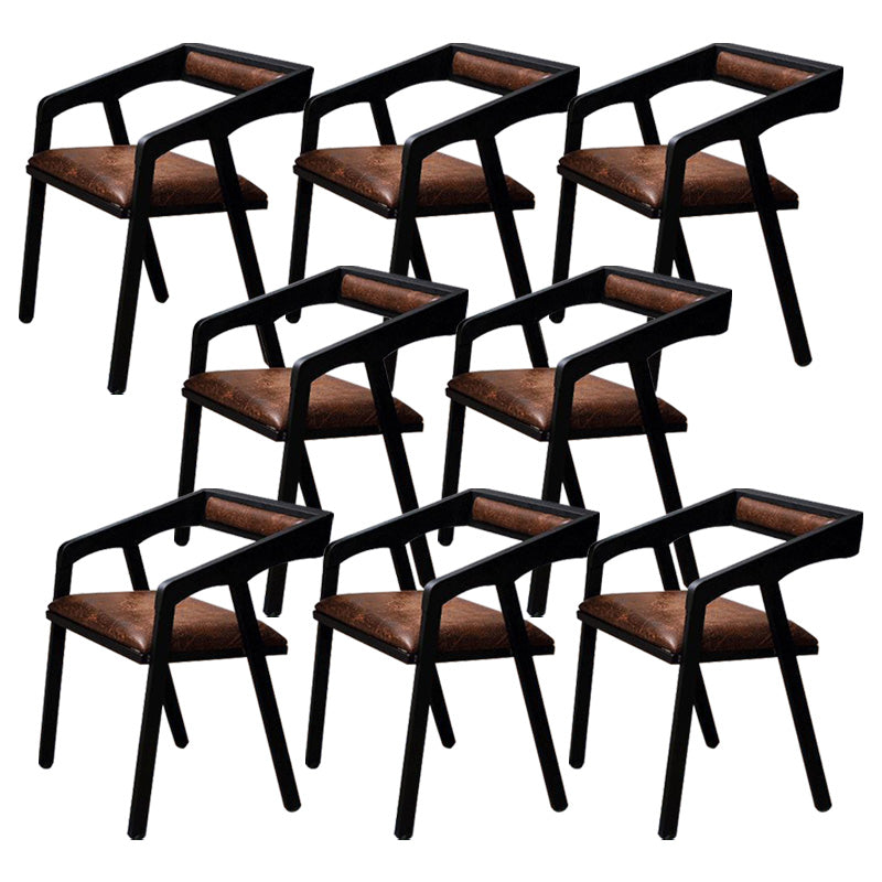 Wood Side Dining Chairs Contemporary Open Back Dining Side Chair