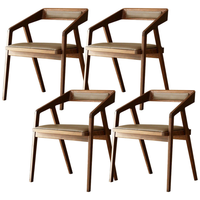 Wood Side Dining Chairs Contemporary Open Back Dining Side Chair