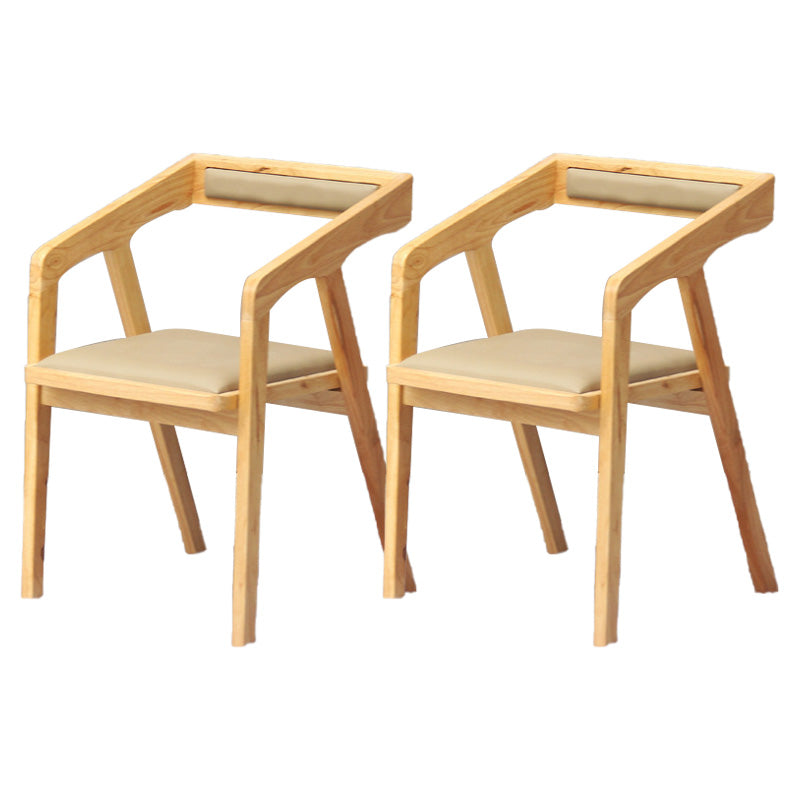 Wood Side Dining Chairs Contemporary Open Back Dining Side Chair