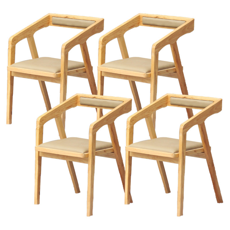 Wood Side Dining Chairs Contemporary Open Back Dining Side Chair