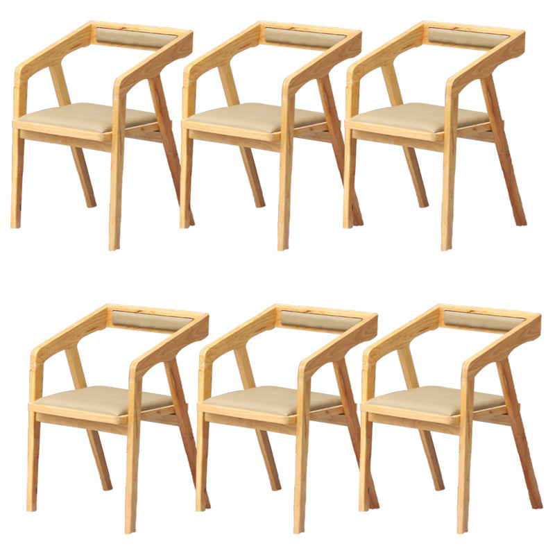 Wood Side Dining Chairs Contemporary Open Back Dining Side Chair