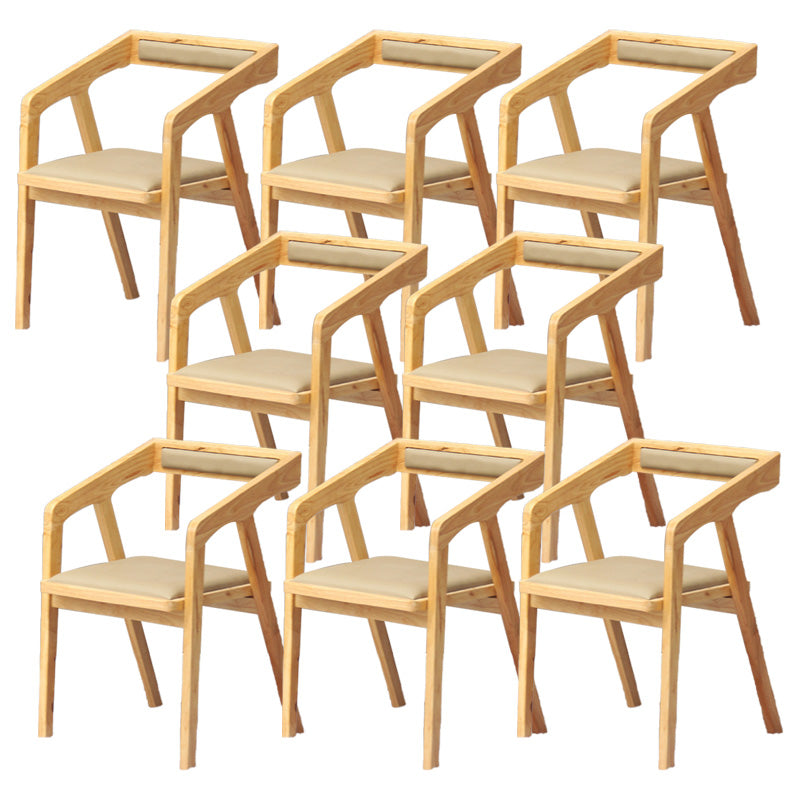 Wood Side Dining Chairs Contemporary Open Back Dining Side Chair
