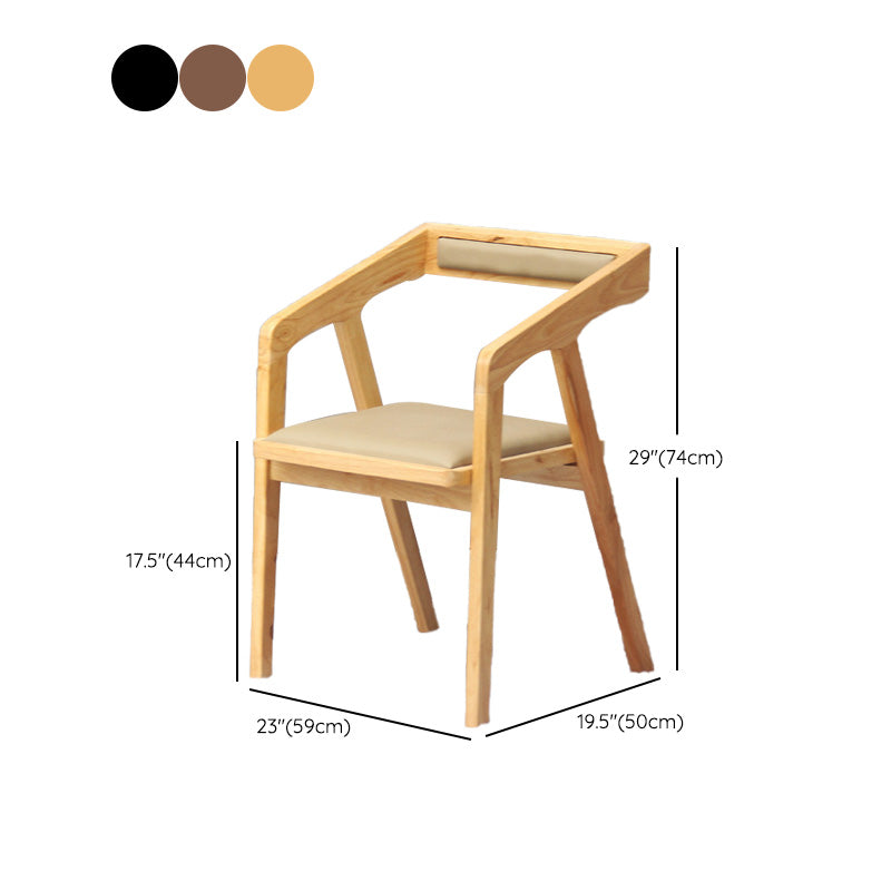 Wood Side Dining Chairs Contemporary Open Back Dining Side Chair