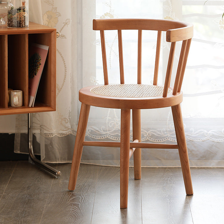 Industrial Side Chair Wood Windsor Back Dining Room Chair for Home