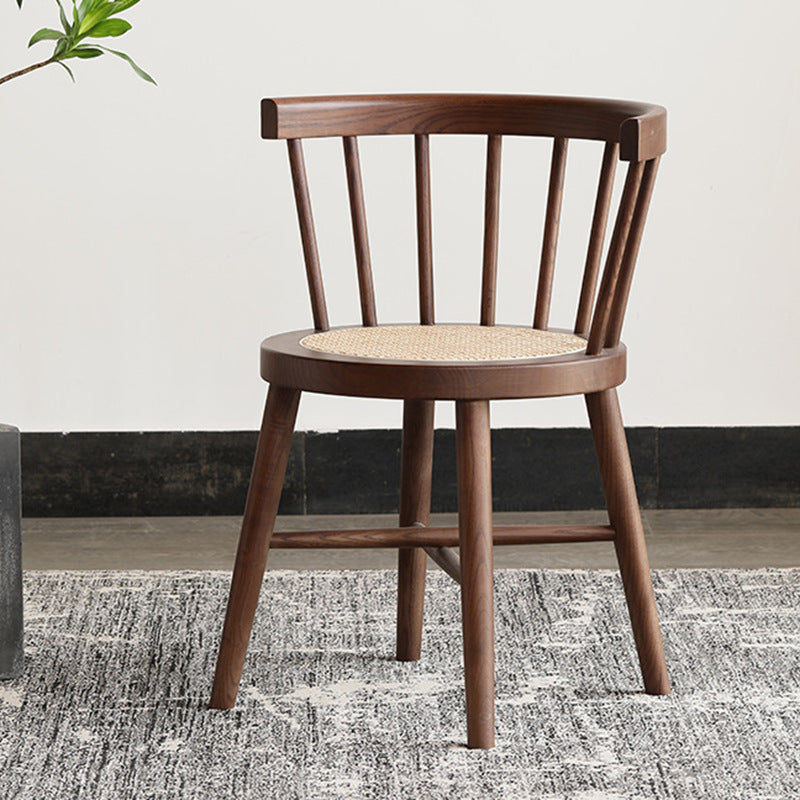 Industrial Side Chair Wood Windsor Back Dining Room Chair for Home
