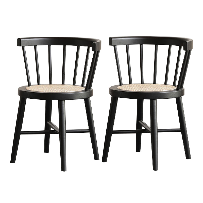 Industrial Side Chair Wood Windsor Back Dining Room Chair for Home