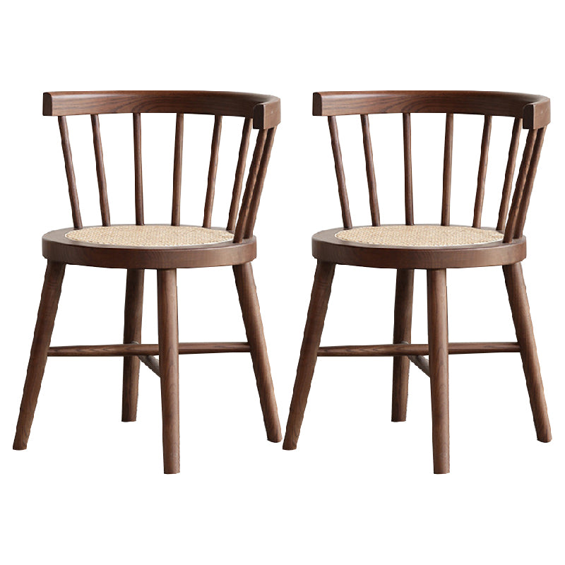 Industrial Side Chair Wood Windsor Back Dining Room Chair for Home