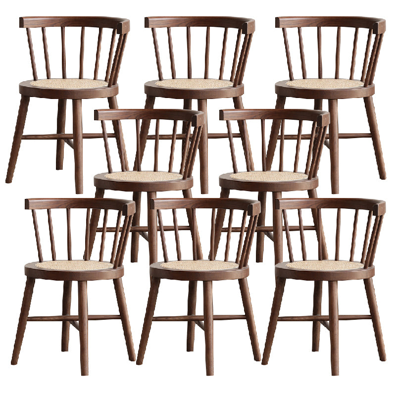 Industrial Side Chair Wood Windsor Back Dining Room Chair for Home
