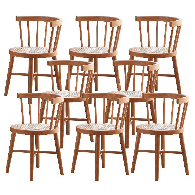 Industrial Side Chair Wood Windsor Back Dining Room Chair for Home