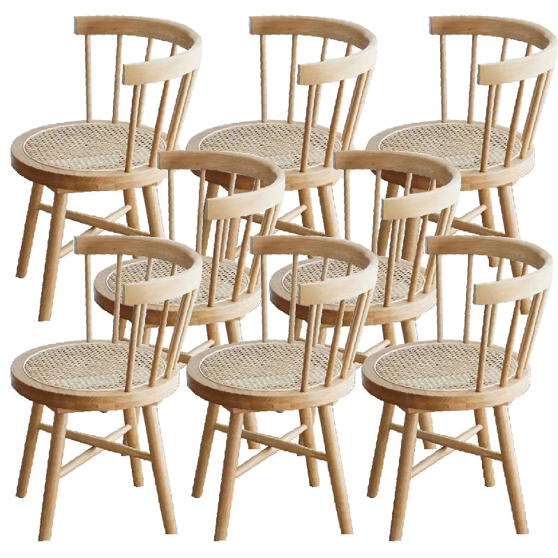 Industrial Side Chair Wood Windsor Back Dining Room Chair for Home